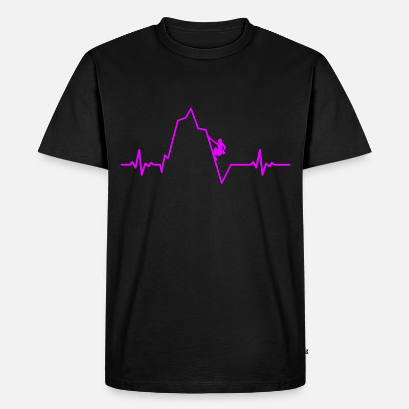 Klettern Kletterer - Männer Premium Bio T-Shirt - Schwarz