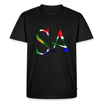Afrique du Sud SA Afrique patriotisme fierté des Africains - T-shirt Premium bio Homme - noir - Devant - Nico (187cm)