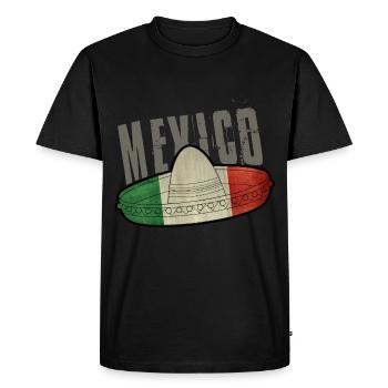 Mexique sombrero - T-shirt Premium bio Homme - noir - Devant - Nico (187cm)
