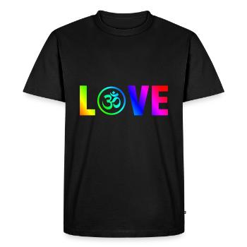 Om indien Goa Hinduismus bouddhisme cadeau Indien - T-shirt Premium bio Homme - noir - Devant - Nico (187cm)