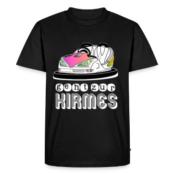 Kirmes Ride auto tamponneuse voiture tamponneuse - T-shirt Premium bio Homme - noir - Devant - Nico (187cm)