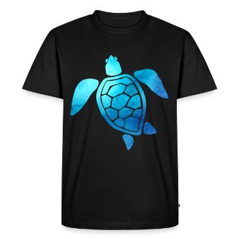 Marine Biology marine biologie océan biobiologiste marin - T-shirt Premium bio Homme - noir - Devant - Nico (187cm)