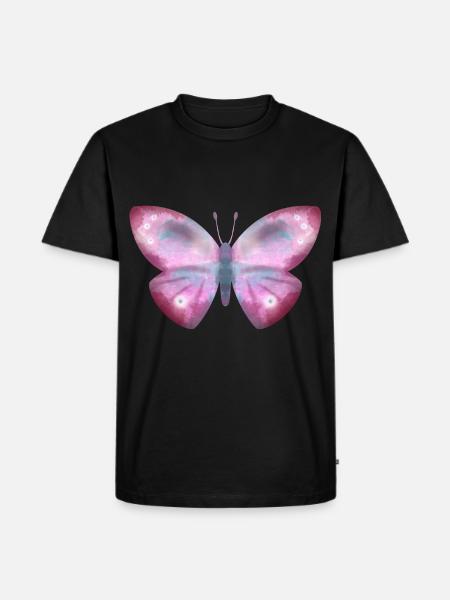 Schmetterling - Männer Premium Bio T-Shirt - Schwarz