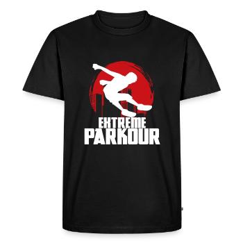 Extreme Parkour - T-shirt Premium bio Homme - noir - Devant - Nico (187cm)