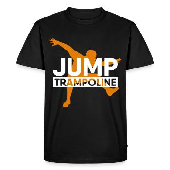 Trampoline sauter saut sauts de sport cadeau - T-shirt Premium bio Homme - noir - Devant - Nico (187cm)