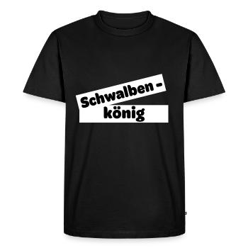 Schwalbenkönig Kreisliga - Men's Premium Organic T-Shirt - black - Front - Nico (187cm)