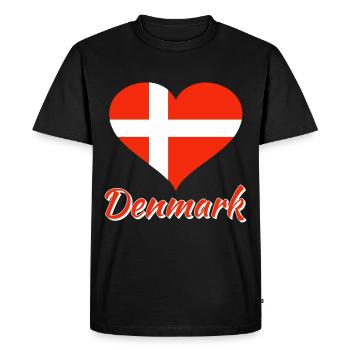 Danemark - T-shirt Premium bio Homme - noir - Devant - Nico (187cm)
