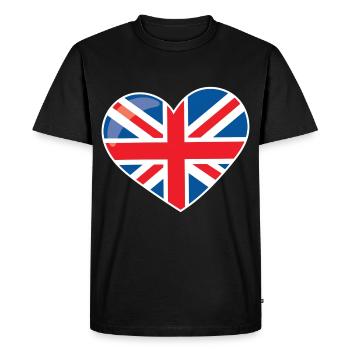 LONDRES - T-shirt Premium bio Homme - noir - Devant - Nico (187cm)
