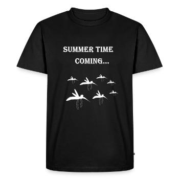 Les moustiques - T-shirt Premium bio Homme - noir - Devant - Nico (187cm)