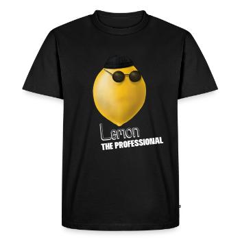 Lemon Professional - Leon the professional - Men's Premium Organic T-Shirt - black - Front - Nico (187cm)