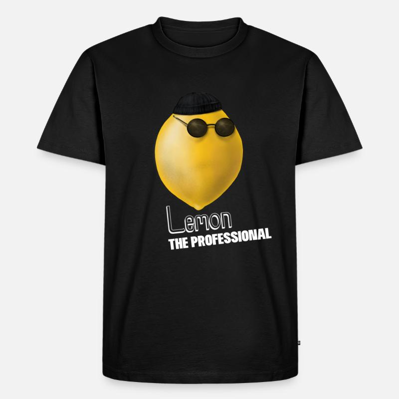 Lemon Professional - Leon der Profi - Männer Premium Bio T-Shirt - Schwarz