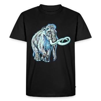 mammoth - Men's Premium Organic T-Shirt - black - Front - Nico (187cm)
