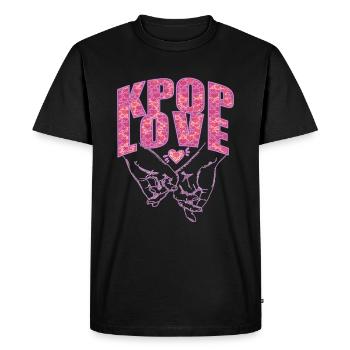 K-Pop Love - T-shirt Premium bio Homme - noir - Devant - Nico (187cm)