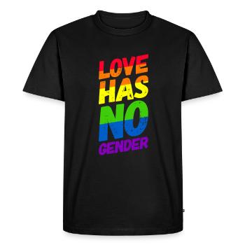 Homosexualité LGBT CSD Gay Pride - T-shirt Premium bio Homme - noir - Devant - Nico (187cm)
