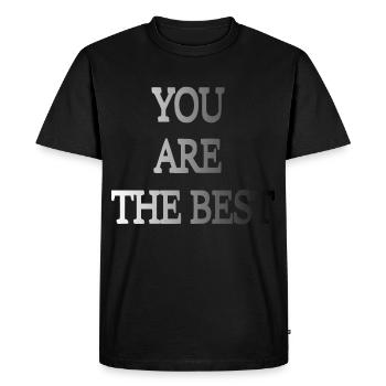 Tu es le meilleur - T-shirt Premium bio Homme - noir - Devant - Nico (187cm)