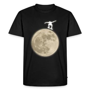 planche à roulettes été soleil garçon fille skater amusement - T-shirt Premium bio Homme - noir - Devant - Nico (187cm)