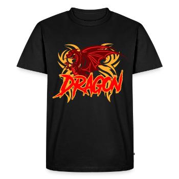 dragon - T-shirt Premium bio Homme - noir - Devant - Nico (187cm)