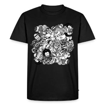 Hommes et mutants pc - T-shirt Premium bio Homme - noir - Devant - Nico (187cm)