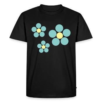 fleur - T-shirt Premium bio Homme - noir - Devant - Nico (187cm)