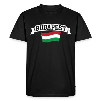 Budapest Hungary shirt - Men's Premium Organic T-Shirt - black - Front - Nico (187cm)