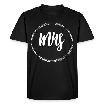 Mr and Mrs - Men's Premium Organic T-Shirt - black - Front - Nico (187cm)