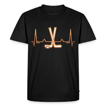 Équipe de hockey - T-shirt Premium bio Homme - noir - Devant - Nico (187cm)