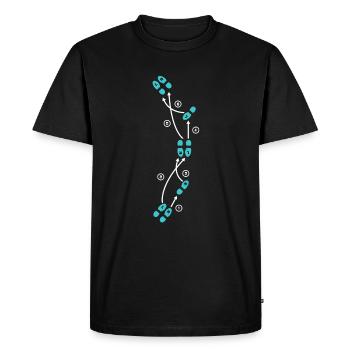 Valse step sequence pour hommes - T-shirt Premium bio Homme - noir - Devant - Nico (187cm)