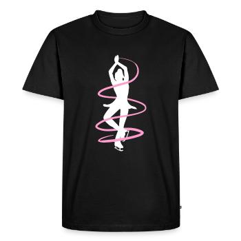 Patinage artistique Pirouette - T-shirt Premium bio Homme - noir - Devant - Nico (187cm)