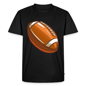 Football américain - T-shirt Premium bio Homme - noir - Devant - Nico (187cm)