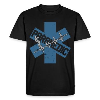 Emergency Paramedic Paramedic Ambulance Service - Men's Premium Organic T-Shirt - black - Front - Nico (187cm)