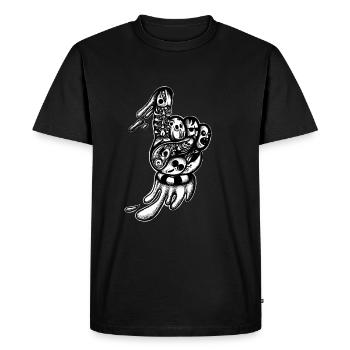 Un doodle - T-shirt Premium bio Homme - noir - Devant - Nico (187cm)