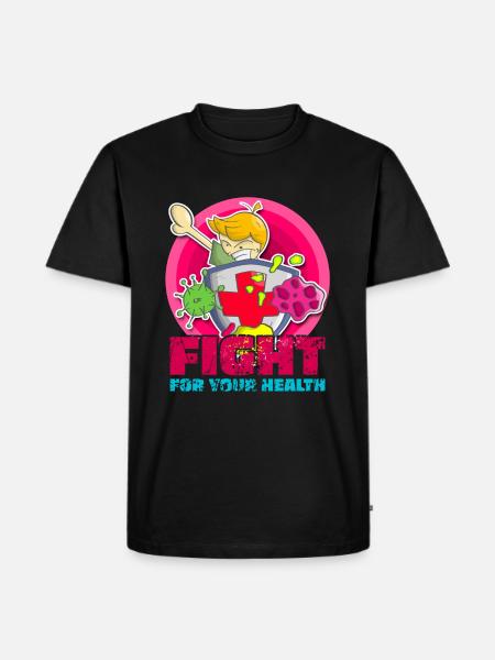 Battez-vous pour votre santé - T-shirt Premium bio Homme - noir