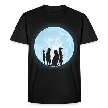 Motif suricate - T-shirt Premium bio Homme - noir - Devant - Nico (187cm)