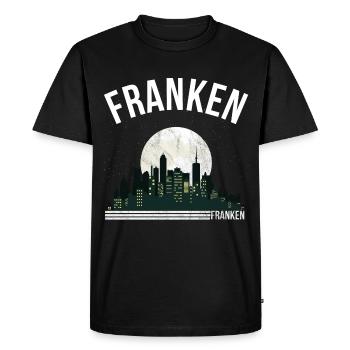 Franken - Männer Premium Bio T-Shirt - Schwarz - Vorne - Nico (187cm)