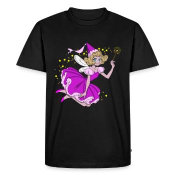 Bonne fée - T-shirt Premium bio Homme - noir - Devant - Nico (187cm)