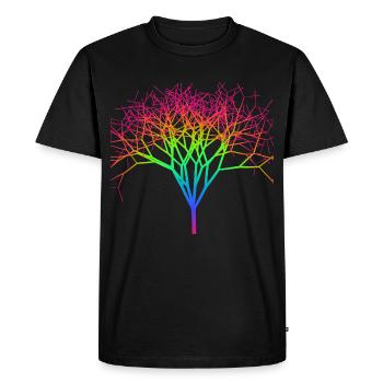 Arbre - T-shirt Premium bio Homme - noir - Devant - Nico (187cm)