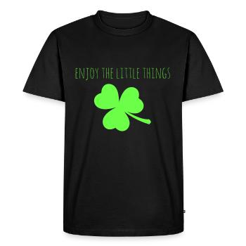 profiter des petites choses - T-shirt Premium bio Homme - noir - Devant - Nico (187cm)