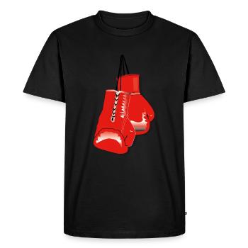 gants de boxe - T-shirt Premium bio Homme - noir - Devant - Nico (187cm)