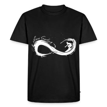 Love Surfing Forever - T-shirt Premium bio Homme - noir - Devant - Nico (187cm)