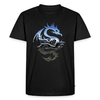 dragon - T-shirt Premium bio Homme - noir - Devant - Nico (187cm)