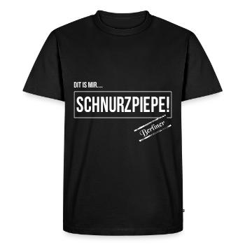 Lustige Sprüche Berlin - Männer Premium Bio T-Shirt - Schwarz - Vorne - Nico (187cm)