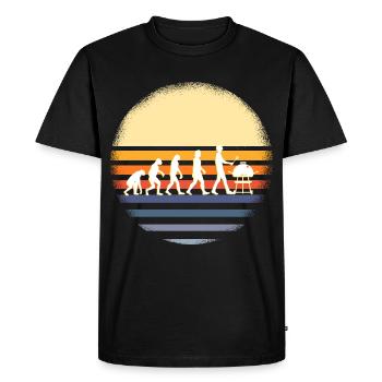 Grill evolution - Men's Premium Organic T-Shirt - black - Front - Nico (187cm)