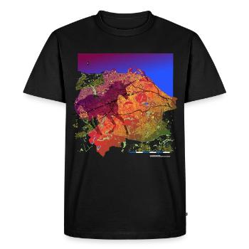 Edinburgh Unicorn: Midnight Gallop - Men's Premium Organic T-Shirt - black - Front - Nico (187cm)