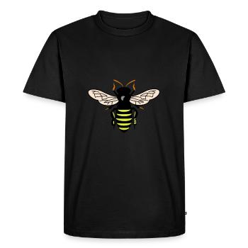 Bee Animal - Men's Premium Organic T-Shirt - black - Front - Nico (187cm)