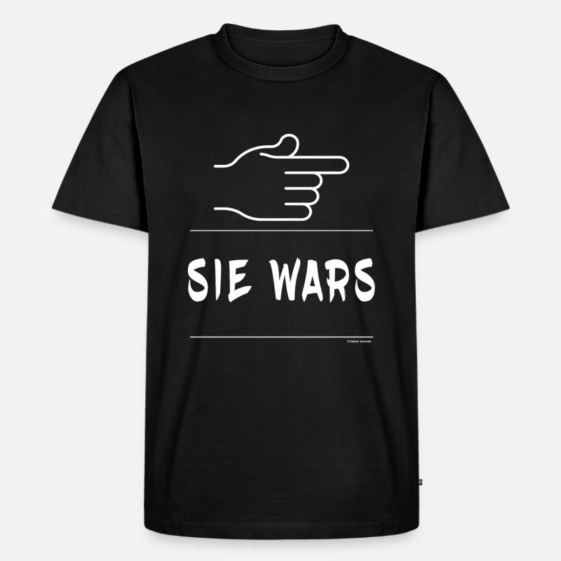Sie Wars - Männer Premium Bio T-Shirt - Schwarz