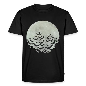 Chauves-souris d'Halloween - T-shirt Premium bio Homme - noir - Devant - Nico (187cm)