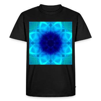 Aurora Borealis Kaleidoscope - Men's Premium Organic T-Shirt - black - Front - Nico (187cm)