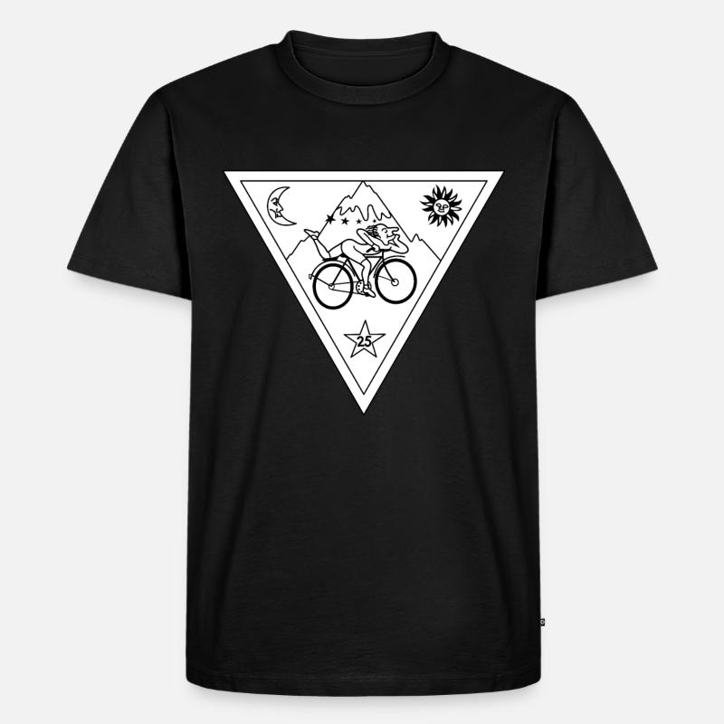 Albert Hofmann LSD Triangle Noir & Blanc - T-shirt Premium bio Homme - noir