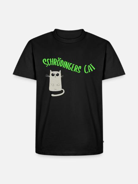Le chat de Schrödinger - T-shirt Premium bio Homme - noir