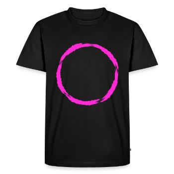 Circle symbol circle shape New variant - Men's Premium Organic T-Shirt - black - Front - Nico (187cm)